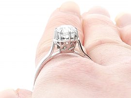 1.70 carat Diamond Ring on Finger
