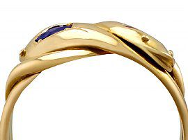 Vintage Gold Snake Ring