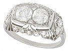 1.73 ct Diamond and Platinum Dress Ring - Art Deco - Vintage Circa 1940