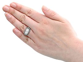 1940s Diamond Ring Wearing