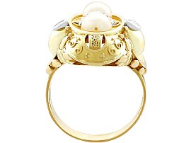 Pearl & Yellow Gold Ring 
