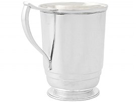 Silver Christening Mug Vintage