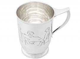 English Sterling Silver Christening Mug