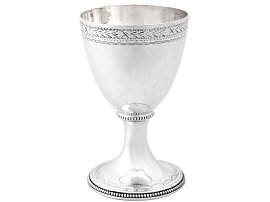 Silver Bowl and Goblet Set