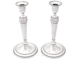 Sterling Silver Candlesticks - Antique George III