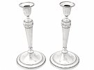 Sterling Silver Candlesticks - Antique George III