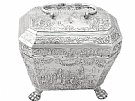 Dutch Silver Tea Caddy - Antique Circa 1890