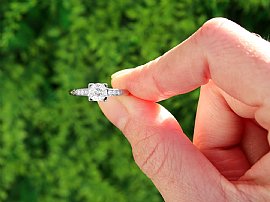 claw set diamond engagement ring