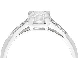 diamond claw set engagement ring