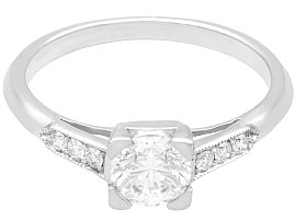 diamond ring with claw setting