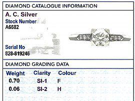 grading report card claw set engagement ring