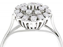 18ct White Gold Cluster Ring