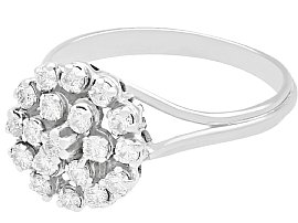 18ct White Gold Cluster Ring