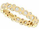 0.50 ct Diamond and 18 ct Yellow Gold Full Eternity Ring - Vintage Circa 1990