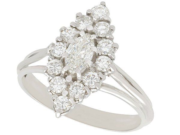 Lozenge Shape Diamond Ring