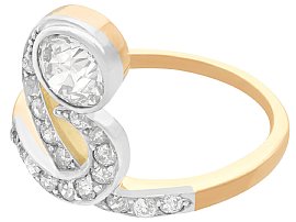 antique diamond dress ring silver set