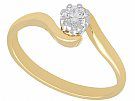 0.29 ct Diamond and 18 ct Yellow Gold Solitaire Ring - Contemporary 2001