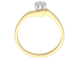 Twist Solitaire Ring 