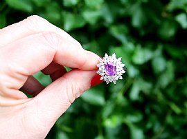 Purple Sapphire Ring Vintage