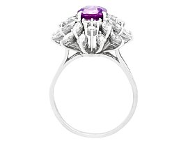 Purple Sapphire White Gold Ring