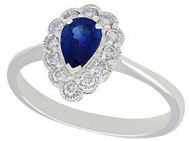 Pear Shaped Sapphire Ring