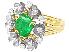 Antique 1920s Emerald Ring