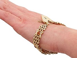 citrine gate bracelet on hand