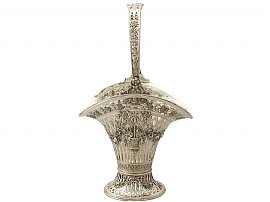 German Silver Basket/Centrepiece- Antique Circa 1890