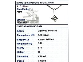 Italian Diamond Pendant