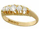 0.56 ct Diamond and 18 ct Yellow Gold Dress Ring - Antique 1905