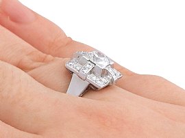 Wearing Platinum and Diamond Ring