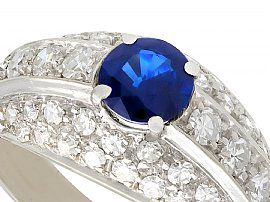 Sapphire and Diamond Ring for Sale