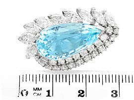 aquamarine earring size
