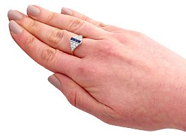 Sapphire and Diamond Dress Ring wearing image
