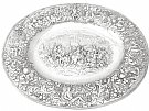 German Sterling Silver Charger Plate - Antique 1886