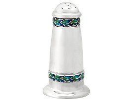 Sterling Silver Pepper Shaker by Liberty & Co Ltd - Arts and Crafts Style - Antique George V; A6992