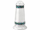Sterling Silver Pepper Shaker by Liberty & Co Ltd - Arts and Crafts Style - Antique George V