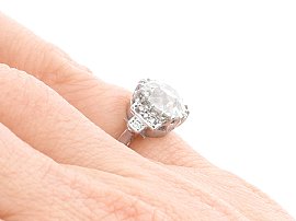 3 carat vintage engagement ring