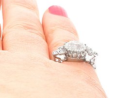 3 carat vintage engagement ring