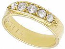 0.40 ct Diamond and 18 ct Yellow Gold Dress Ring - Antique and Vintage