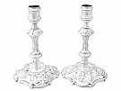 Sterling Silver Candlesticks - Antique George II