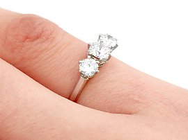 1930s Diamond Ring Finger Wearing
