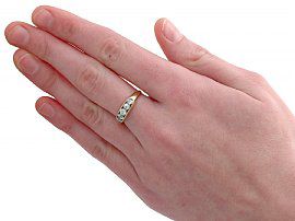 Vintage Five Stone Diamond Ring Wearing