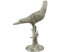 Mexican Sterling Silver Bird Table Ornament - Vintage Circa 1955