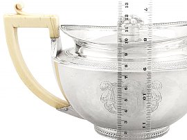 Georgian Sterling Silver Teapot Size 