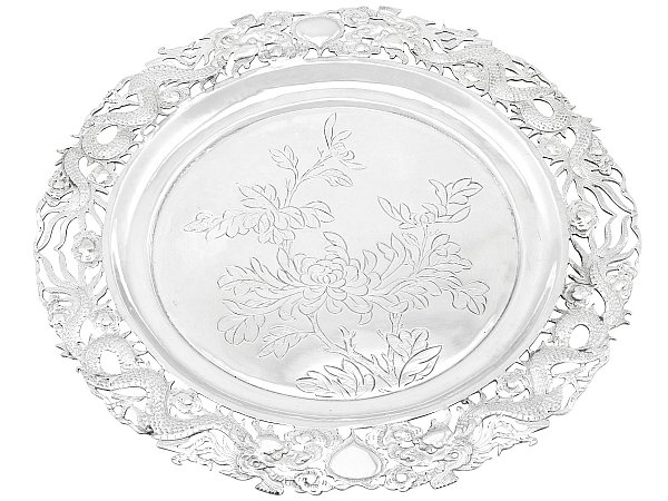 Chinese Silver Salver
