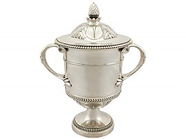 Sterling Silver Presentation Cup and Cover - Antique George V (1912)