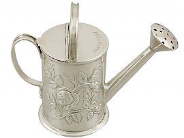 Sterling Silver 'Watering Can' Cream Jug - Antique Victorian
