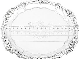 George IV Silver Salver with Ruler
