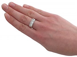 wearing 1930s diamond ring